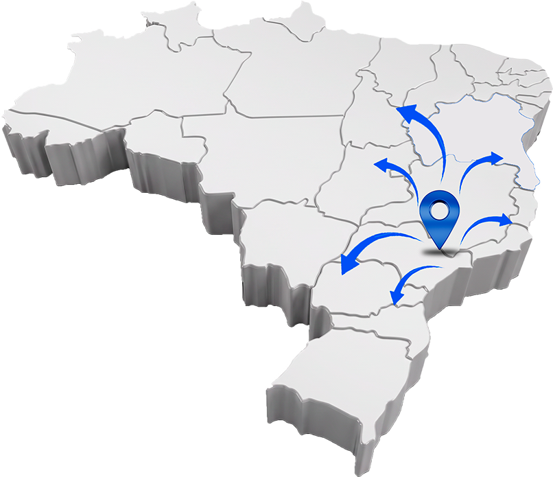 Mapa do Brasil com expansão da Saúde Prevent